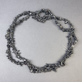 Agate chip beads 6x3mm on a thread, length 88cm+