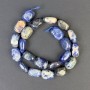 Faceted Sodalite Beads 17x11mm on Thread, Length 39 cm+