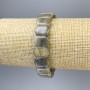 Clearance! Labradorite bracelet with rounded links, diameter 14×10 mm, length about 18 cm, stretch 