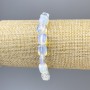 Moonstone Faceted Bead Bracelet, 11x8 mm, 18 cm stretch