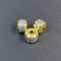 Bead Insert Finding in Silver-Tone and Gold-Tone, 8x10 mm, Hole 2 mm, Packaging 3 pcs