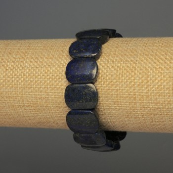Lapis Lazuli Link Bracelet, 18x13 mm links, Stretch, 18 cm