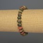Heliotrope Bracelet - Tumbled Beads, 10×5 mm, 18 cm Stretch