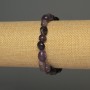 Faceted Amethyst Bracelet, 8×8 mm, 18 cm, elastic