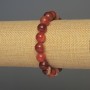 Agate Bracelet with Smooth Beads, 10mm Diameter, 18cm Length, Stretch