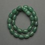 Green Agate Barrel Beads, 14×10 mm, on Thread, Length 39 cm+
