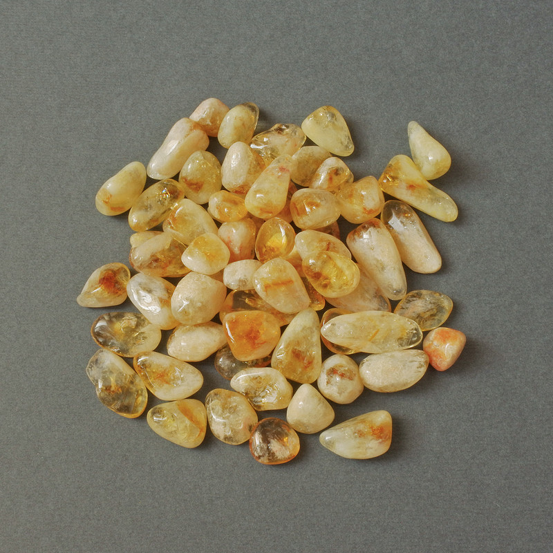 Natural Citrine Stone, Faceted Nuggets, Undrilled, 11-15×8-12 mm ± (per 100 g ±)