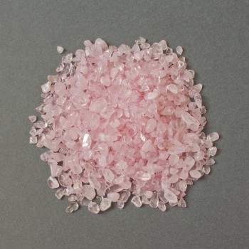 Natural Pink Quartz Chips, Undrilled, 3-9×3-6 mm ± (per 100 g ±)