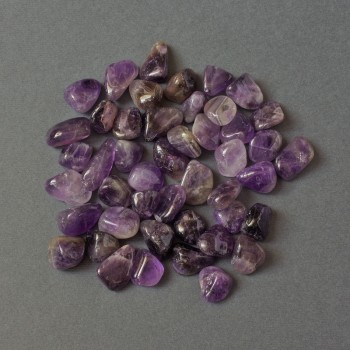Natural Amethyst Stone — Faceted Nuggets, Undrilled, 14-18×12-15 mm ± (per 100 g ±)