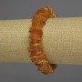 Amber crumb bracelet, diameter 14x2 mm, length 18 cm, stretch