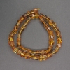 Amber cube-cut beads, 7 mm diameter, 39 cm length ±
