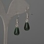 Chrysoprase drop earrings 8x12mm+-, length 32mm+