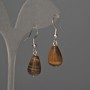 Tiger's Eye Drop Earrings 10x15mm+-, length 35mm+-