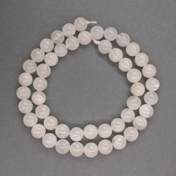Adularia natural stone beads, smooth round beads, 8mm diameter, 40 cm length