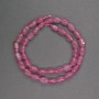 Tourmaline faceted beads, diameter 6x9 mm, length 38 cm