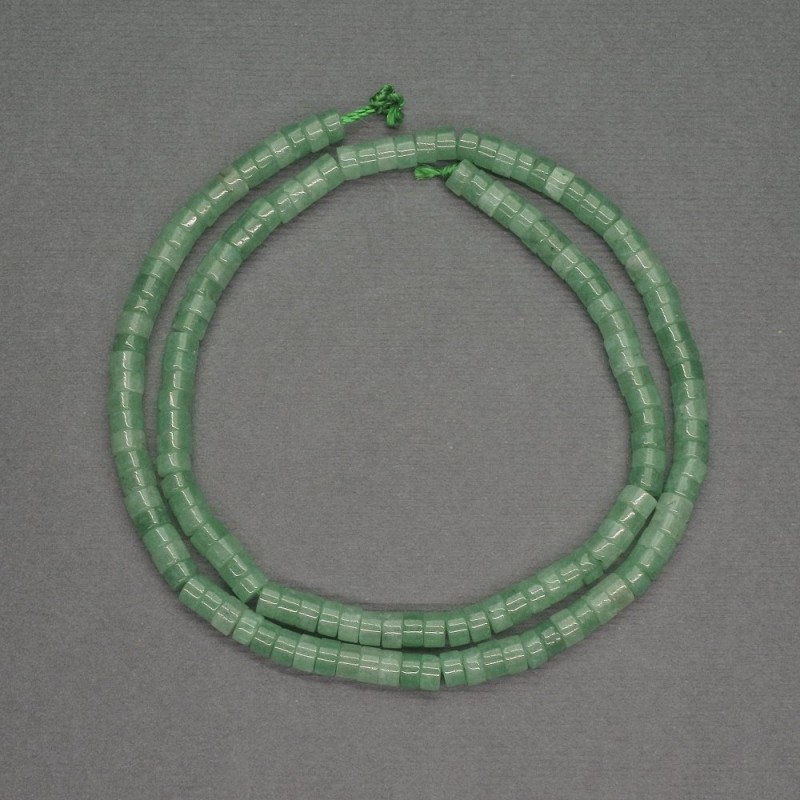 Beads of natural nephrite rondelle, diameter 4x2 mm, length 38 cm