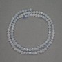 Natural gemstone beads Aquamarine faceted round bead, diameter 4mm+-, length 39cm+