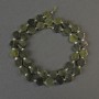 Canadian Jadeite Beads, Honeycomb Shape, 8mm Diameter ±, with 3mm Beads ±, 40cm Length ± on Thread