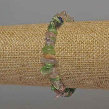 Bracelet Assorted Chips, diameter 6–12×2–4 mm, length 18 mm, stretch