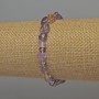 Ametrine Faceted Bracelet, Diameter 7-9x7 mm, Length 18 cm +/- Stretch