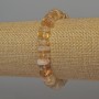 Citrine chip bracelet, 10x5 mm, 18 cm, elastic