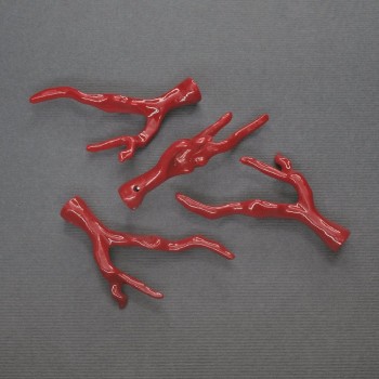 Pendant Coral Branch (synthetic), 50×25 mm ± with hole