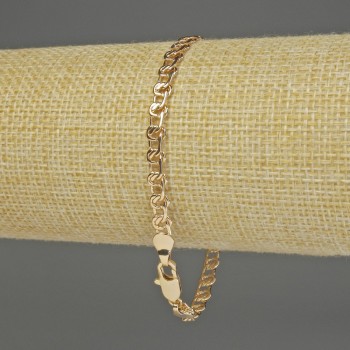 Xuping 18K Gold Plated Bracelet, length 19 cm, thickness 4 mm+