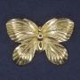 Butterfly Brooch gold-toned metal 42x30mm+