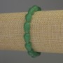 Jade Droplet Bracelet, 12x8mm, 18 cm length, Stretch