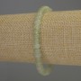 Jade Rondelle Bracelet, 6x4 mm, length 18 cm, stretch