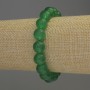 Jade Bracelet with Smooth Beads, 10 mm Diameter, 18 cm Length, Stretch
