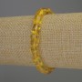 Amber Faceted Bracelet 8×8 mm, Stretch, 18 cm