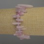 Kunzite Bracelet with Needle-Shaped Chips 13–20 mm and 3 mm Beads, 18 cm Stretch