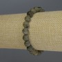 Labradorite Bracelet - Smooth Bead, 8 mm diameter, 18 cm length (stretch)