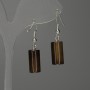 Agate Cylinder Earrings 17x8 mm, length 35 mm