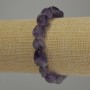 Amethyst bracelet, tumbled, diameter 9-16×8-10 mm ±, length 18 cm, stretch