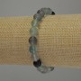Fluorite Bracelet, Smooth Bead, 8 mm Diameter, 18 cm Stretch