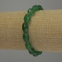Chrysoprase Bracelet with Faceted Bead, 12x7 mm diameter, 5 mm ±, 18 cm length, stretch