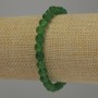 Chrysoprase bracelet with smooth beads, 6 mm diameter, 18 cm length (stretch)