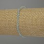 Aquamarine bracelet with a faceted bead, 4 mm diameter, 18 cm length, stretch