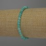 Amazonite stretch bracelet with smooth beads, 4 mm diameter, 18 cm length