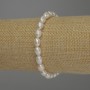 Bracelet with Freshwater Pearls, Oval, 8×5 mm diameter, 18 cm length (Stretch)