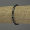 Larvikite Rondelle Bracelet, 4x2 mm, 18 cm stretch