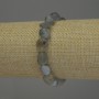 Labradorite Faceted Bracelet, Diameter 10-12×9 mm ±, Length 18 cm Stretch