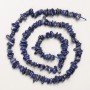 Natural lapis lazuli beads, natural stone chip on thread, diameter 6x2 mm, length 38 cm +