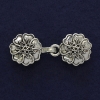 Silver Cardigan Clasp Brooch