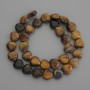 Tiger's Eye Beads Heart-shaped, 12x12 mm natural