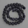 Beads Synthetic Aventurine Blue Sand Heart, 10x10mm, on a thread, 39cm+