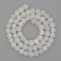 White Quartz Beads, Faceted Cube 6.5mm on Thread, Length 39cm+