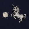 Unicorn Magnetic Brooch in Silver-Toned Metal 50×35 mm+